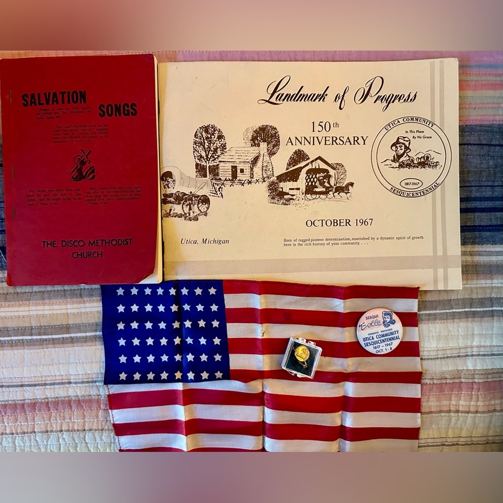 🍀Utica Michigan Sesquicentennial 1817-1967 Memorabilia and Utica Vintage items.